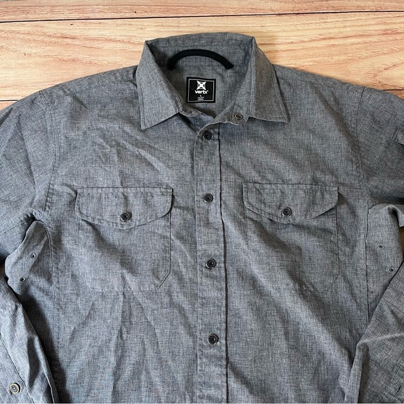 Vertx Recce Technical Long Sleeve Tactical Shirt Concealed Carry Mens L Gray EUC - Picture 1 of 13